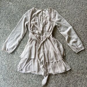 Leopard Tan/White Dress